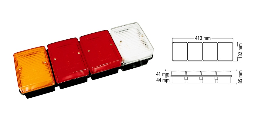 1600 - JGO.FAROS TRASERO X 4